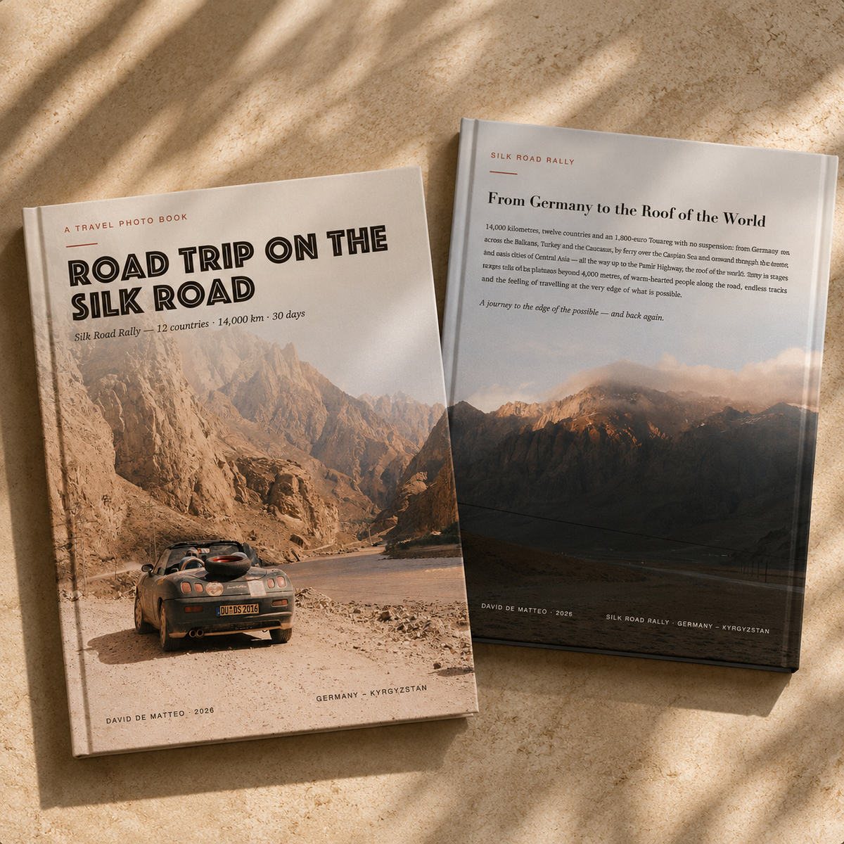 Roadtrip on the Silk Road – hardcover photo book cover