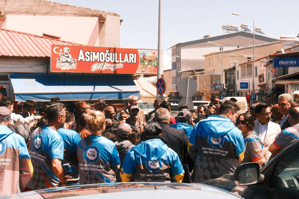 Silk Road Rally team meeting people along the route
